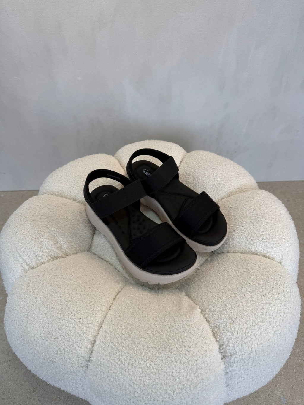 Sandalias Negro Plataforma 15117 Correa Casual de mujer Costa Rica - Calzado 365