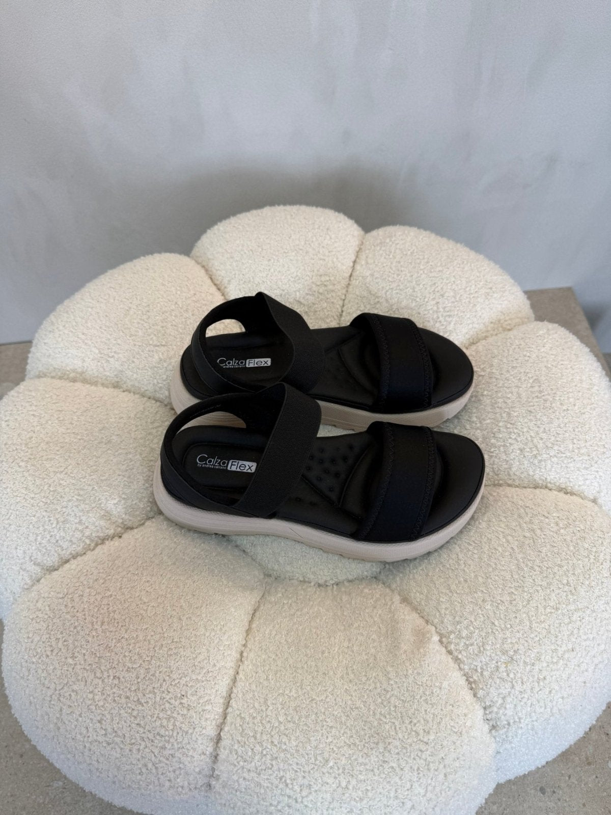 Sandalias Negro Plataforma 15117 Correa Casual de mujer Costa Rica - Calzado 365