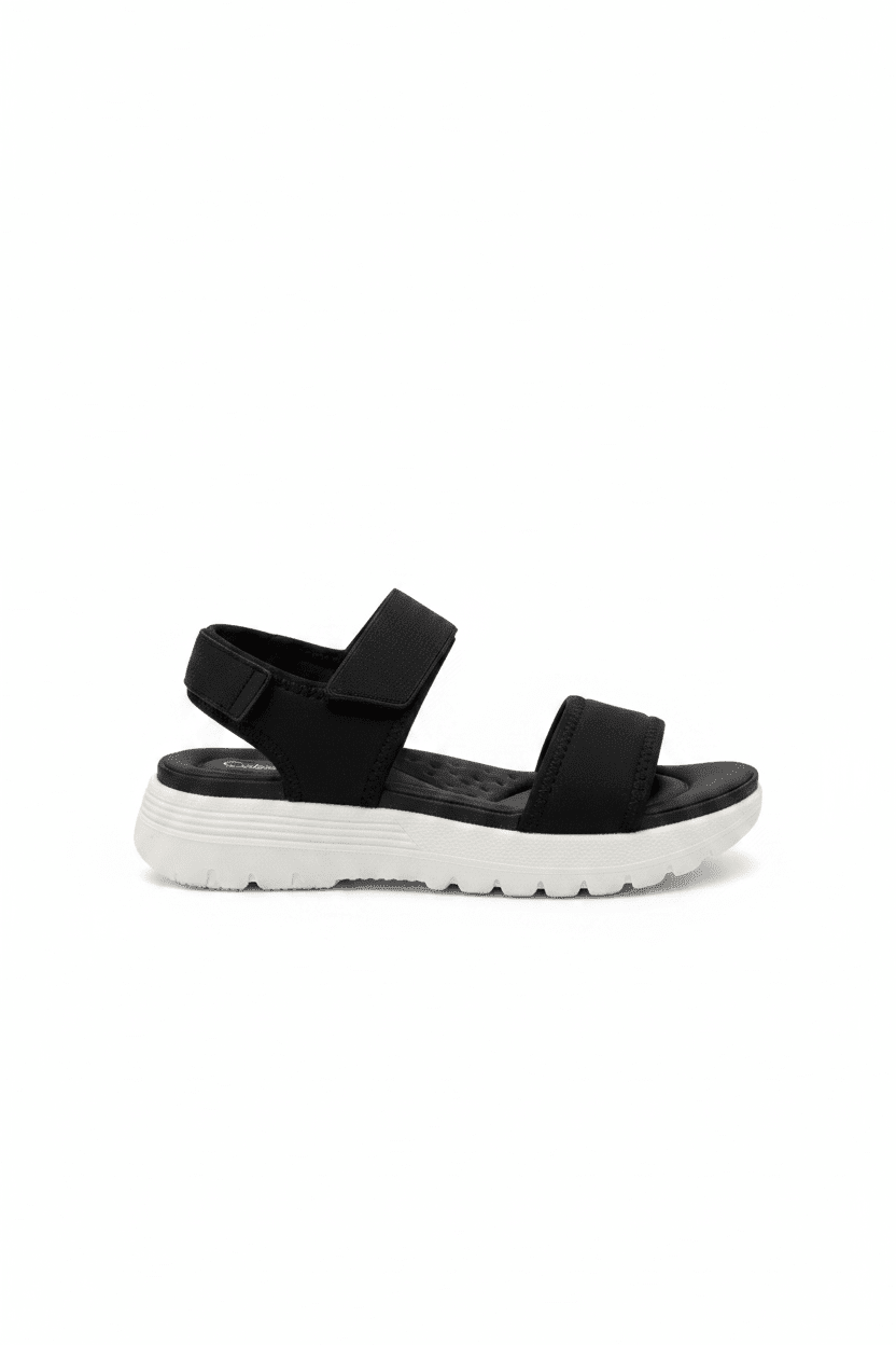 Sandalias Negro Plataforma 15117 Correa Casual de mujer Costa Rica - Calzado 365