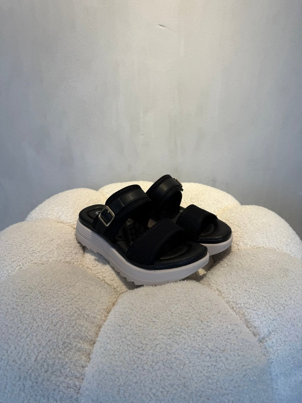 Sandalias Negro Plataforma 15119 Hebilla Correa Casual de mujer Costa Rica - Calzado 365