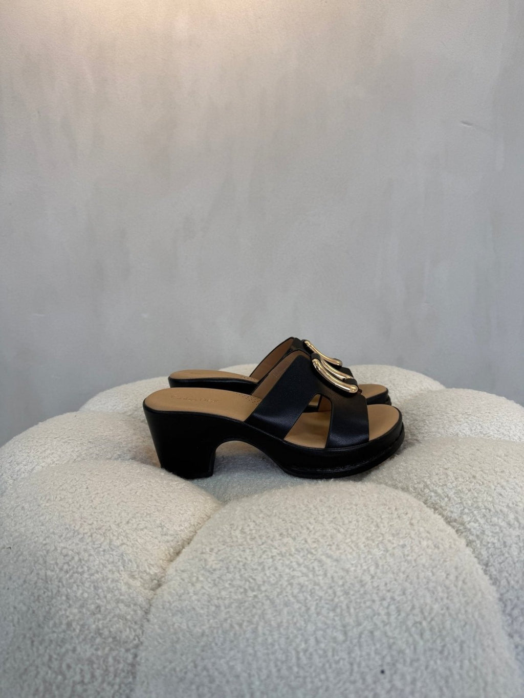 Sandalias Negro Plataforma 15123 Tacón Medio Casual de mujer Costa Rica - Calzado 365