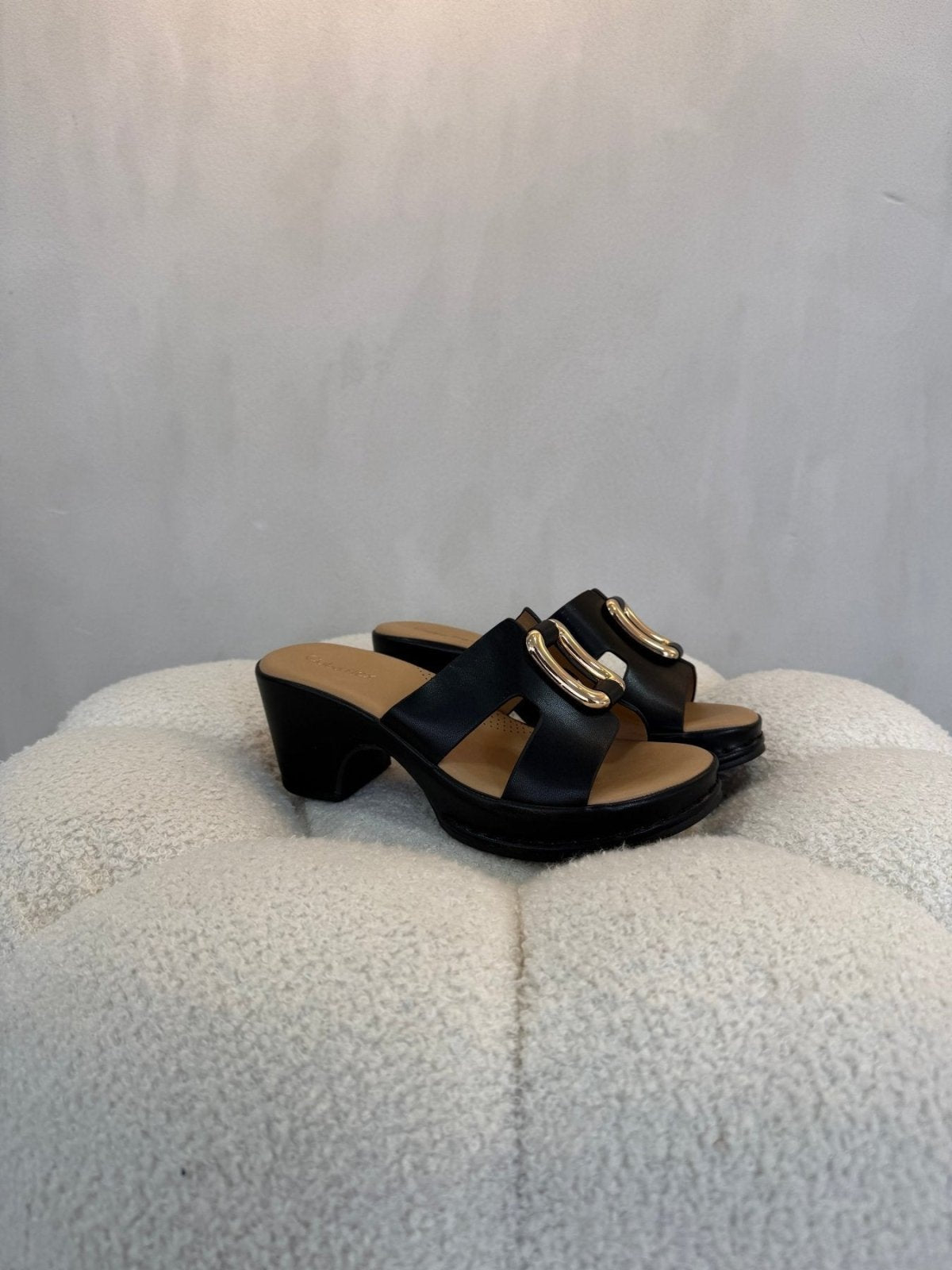 Sandalias Negro Plataforma 15123 Tacón Medio Casual de mujer Costa Rica - Calzado 365