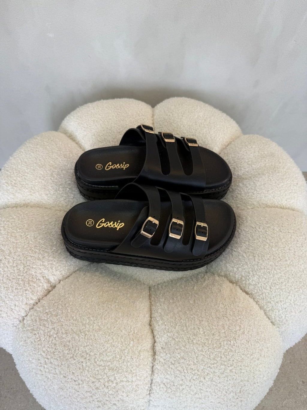 Sandalias Negro Plataforma 15142 Hebilla de mujer Costa Rica - Calzado 365