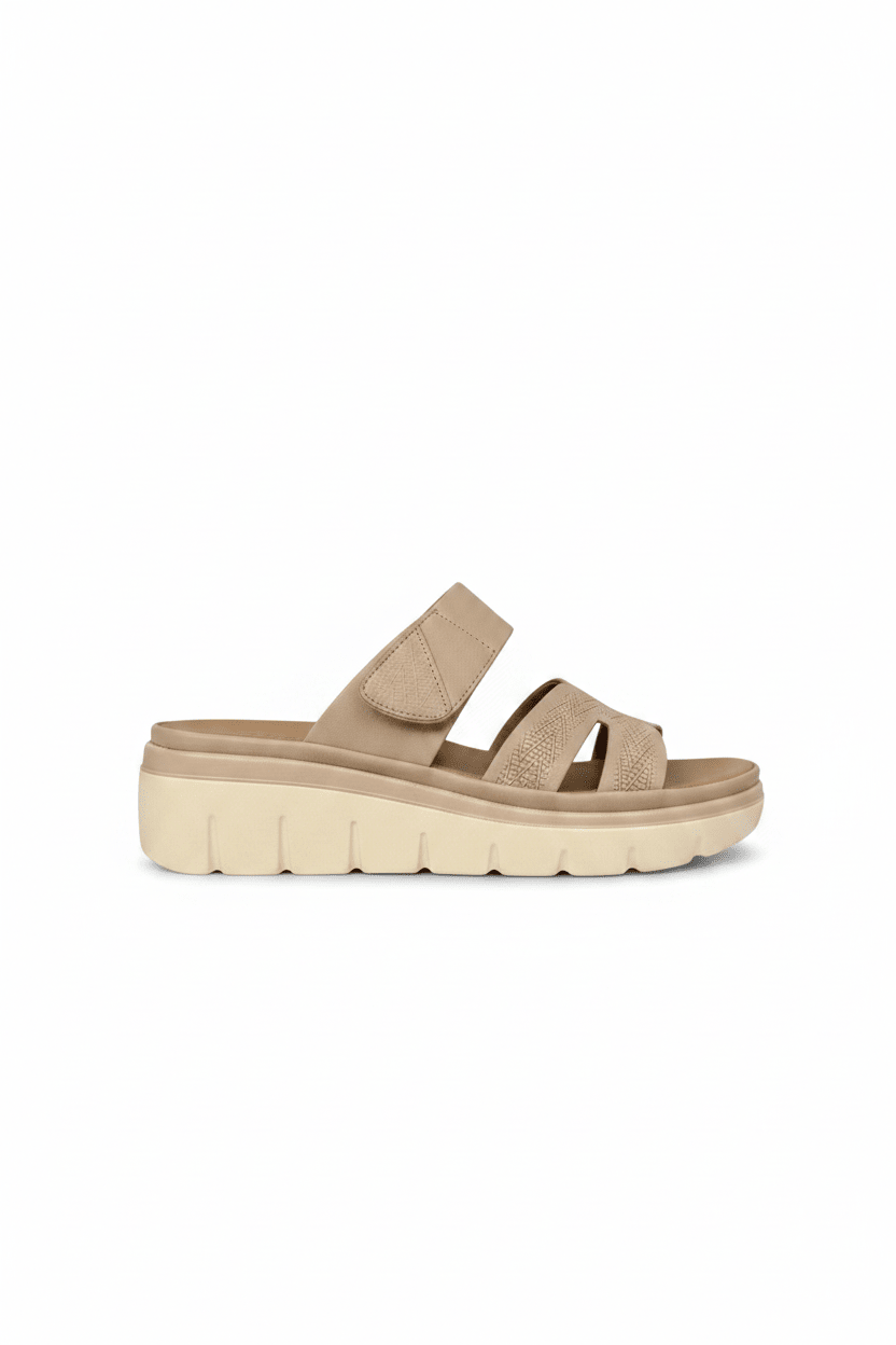Sandalias Nude Plataforma 14034 Velcro de mujer Gossip Costa Rica - Calzado 365