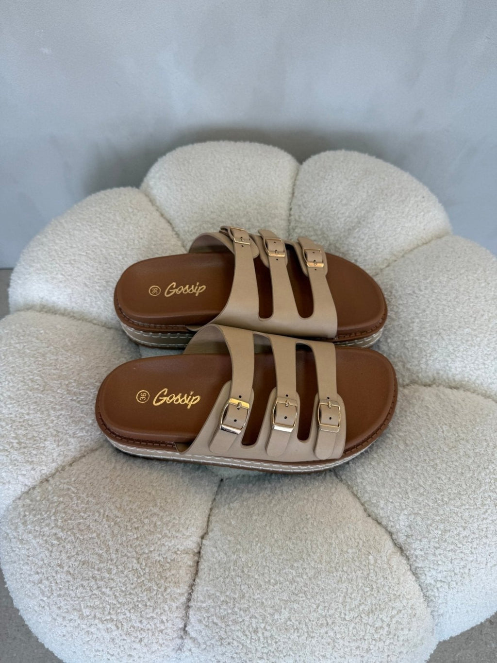 Sandalias Nude Tan Plataforma 15144 Hebilla de mujer Costa Rica - Calzado 365