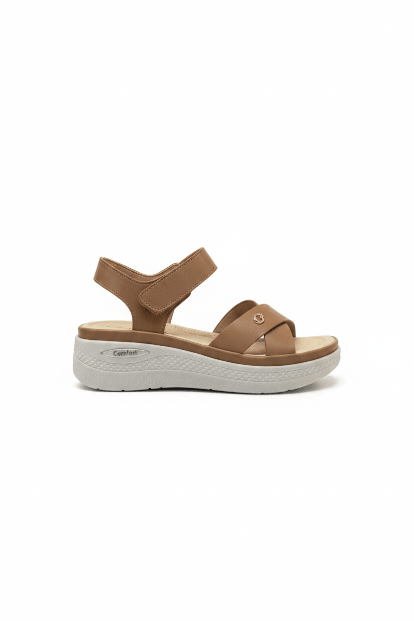 Sandalias Plataforma 15106 Correa Elástico Casual de mujer CalzaFlex - Calzado 365