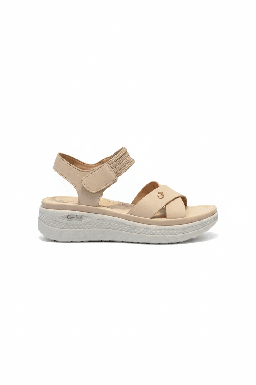 Sandalias Plataforma 15107 Correa Elástico Casual de mujer CalzaFlex - Calzado 365