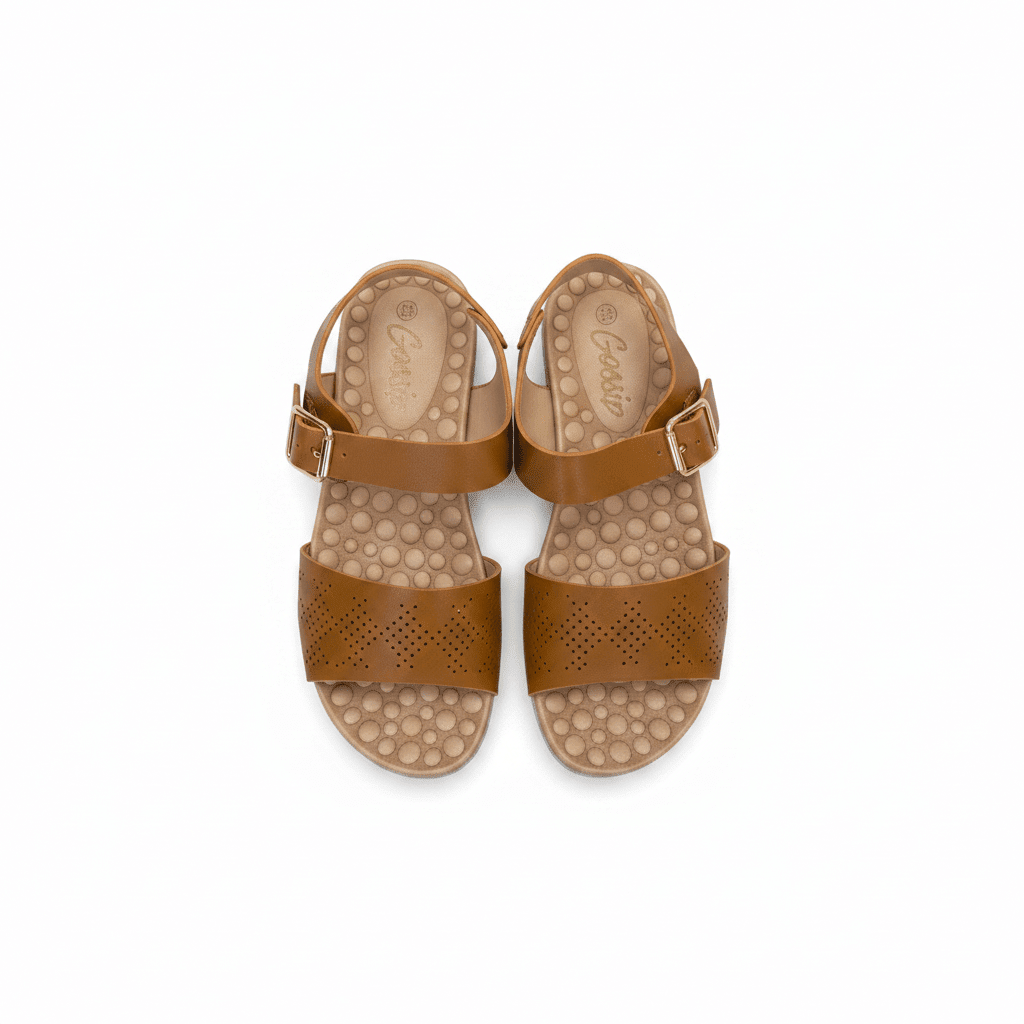 Sandalias Tan 15152 Hebilla Casual de mujer Costa Rica - Calzado 365