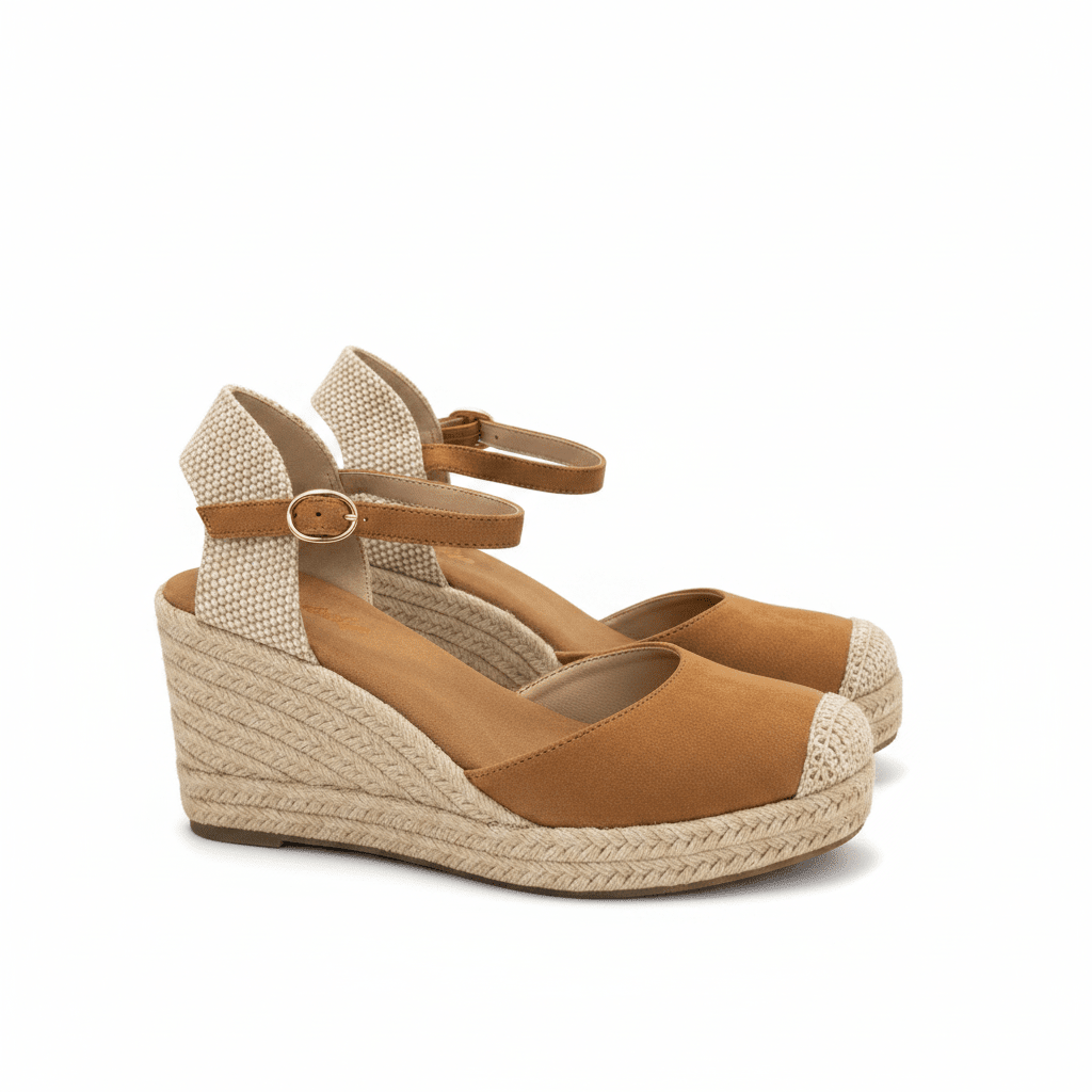 Sandalias Tan Cuña 15134 Hebilla Correa de mujer Costa Rica - Calzado 365