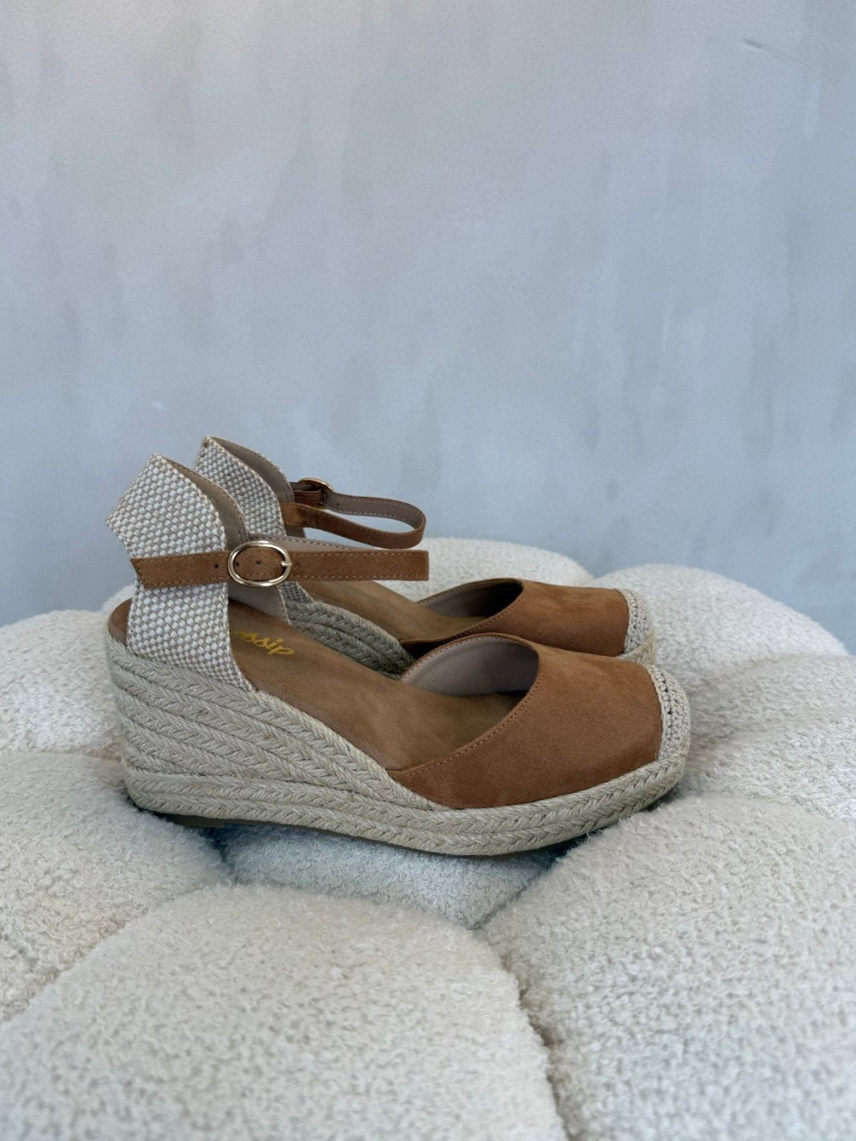 Sandalias Tan Cuña 15134 Hebilla Correa de mujer Costa Rica - Calzado 365