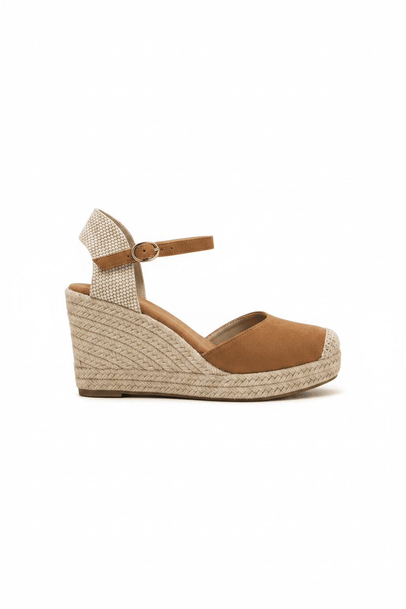 Sandalias Tan Cuña 15134 Hebilla Correa de mujer Costa Rica - Calzado 365