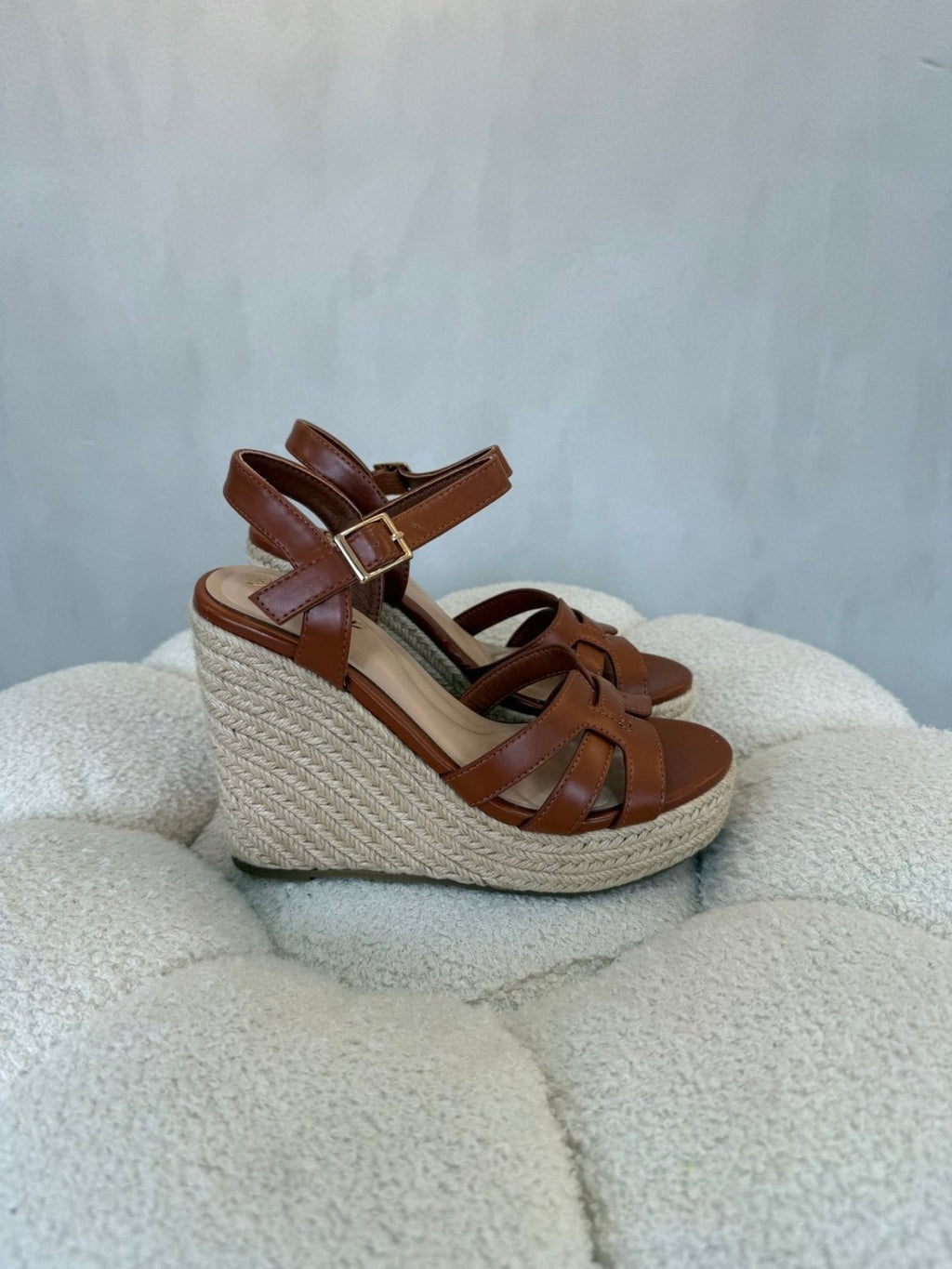 Sandalias Tan Cuña 15137 Hebilla Correa de mujer Costa Rica - Calzado 365
