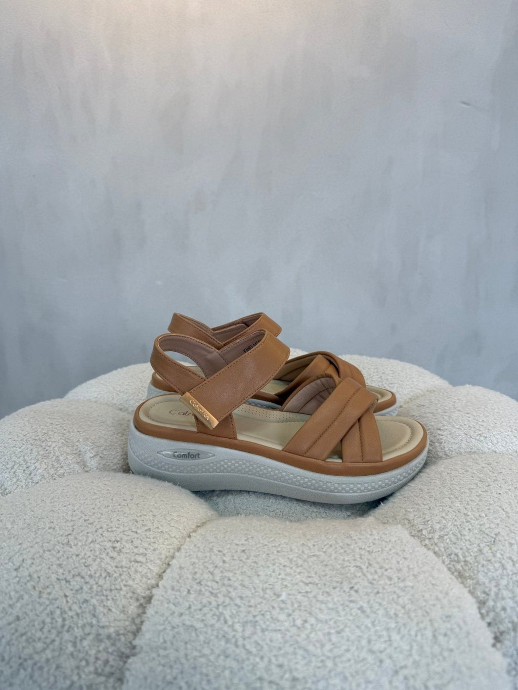 Sandalias Tan Plataforma 15104 Correa Casual de mujer Costa Rica - Calzado 365