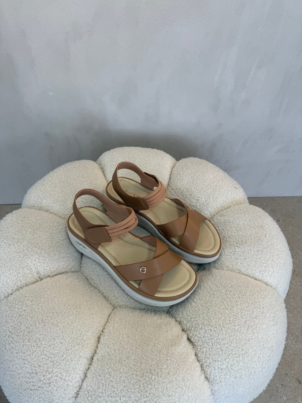 Sandalias Tan Plataforma 15106 Correa Casual de mujer Costa Rica - Calzado 365