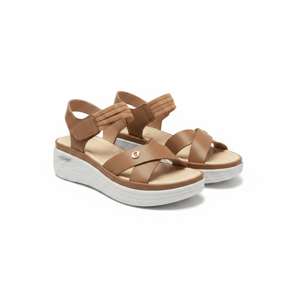 Sandalias Tan Plataforma 15106 Correa Casual de mujer Costa Rica - Calzado 365