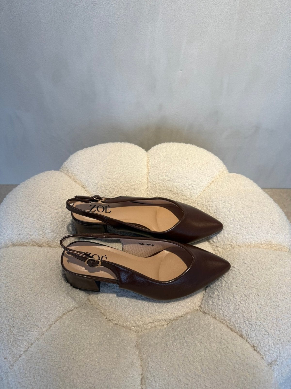 Tacones 15090 Tacón Medio Punta Fina Slingback de mujer Costa Rica - Calzado 365