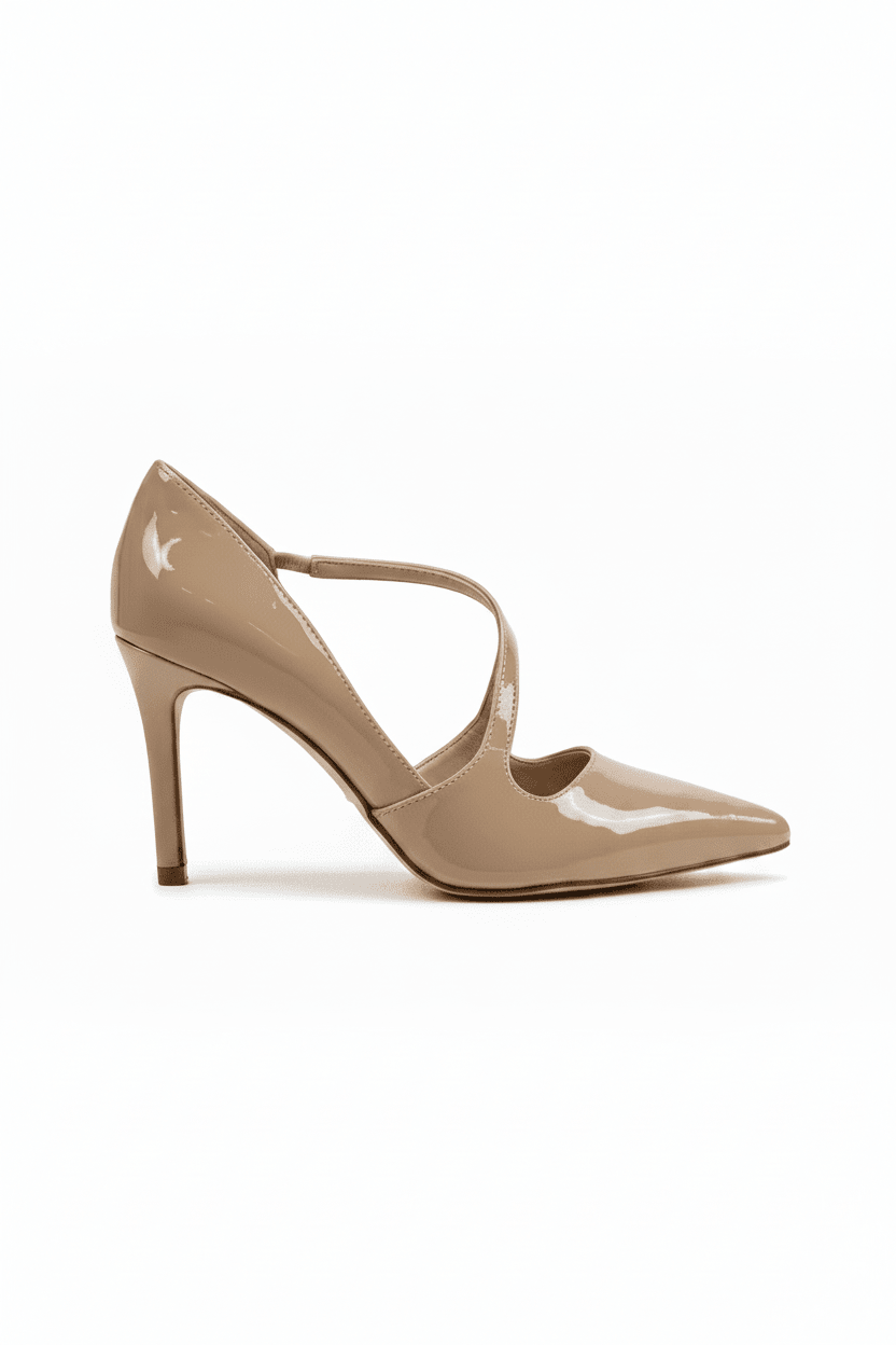 Tacones Beige Charol 15010 Ejecutivo de mujer Calzado 365 Costa Rica - Calzado 365