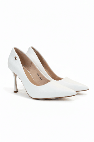 Tacones Blanco 15101 Tacón Alto Stiletto de mujer Zoé Brand Costa Rica - Calzado 365