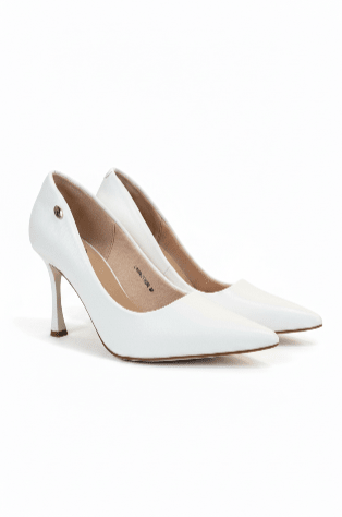 Tacones Blanco 15101 Tacón Alto Stiletto de mujer Zoé Brand Costa Rica - Calzado 365