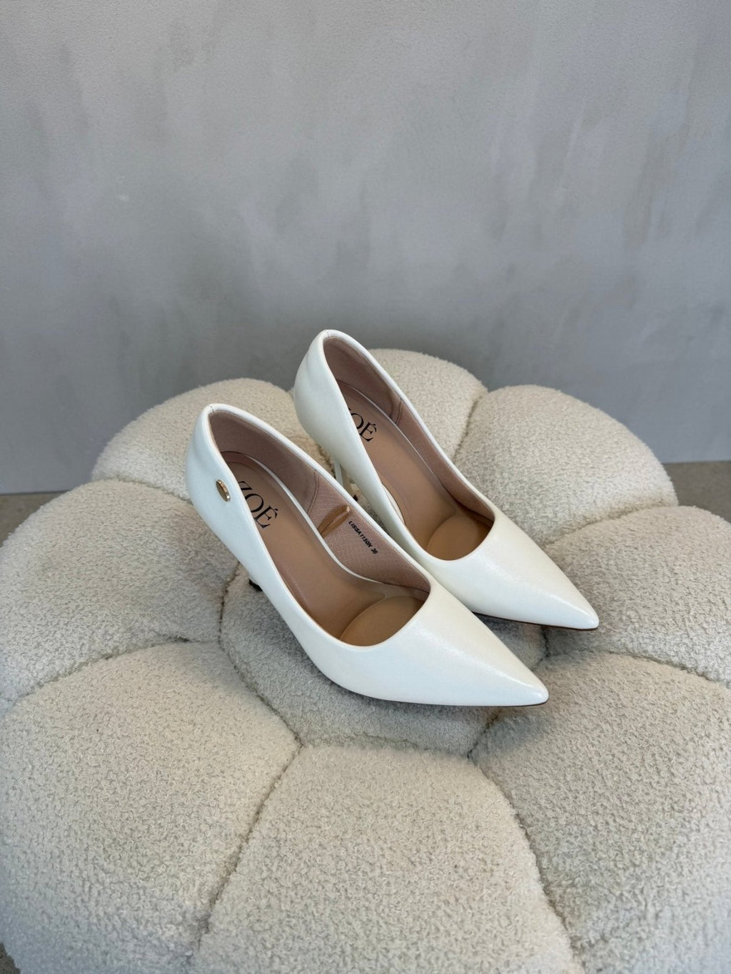 Tacones Blanco Tacón Alto 15101 Punta Fina de mujer Costa Rica - Calzado 365