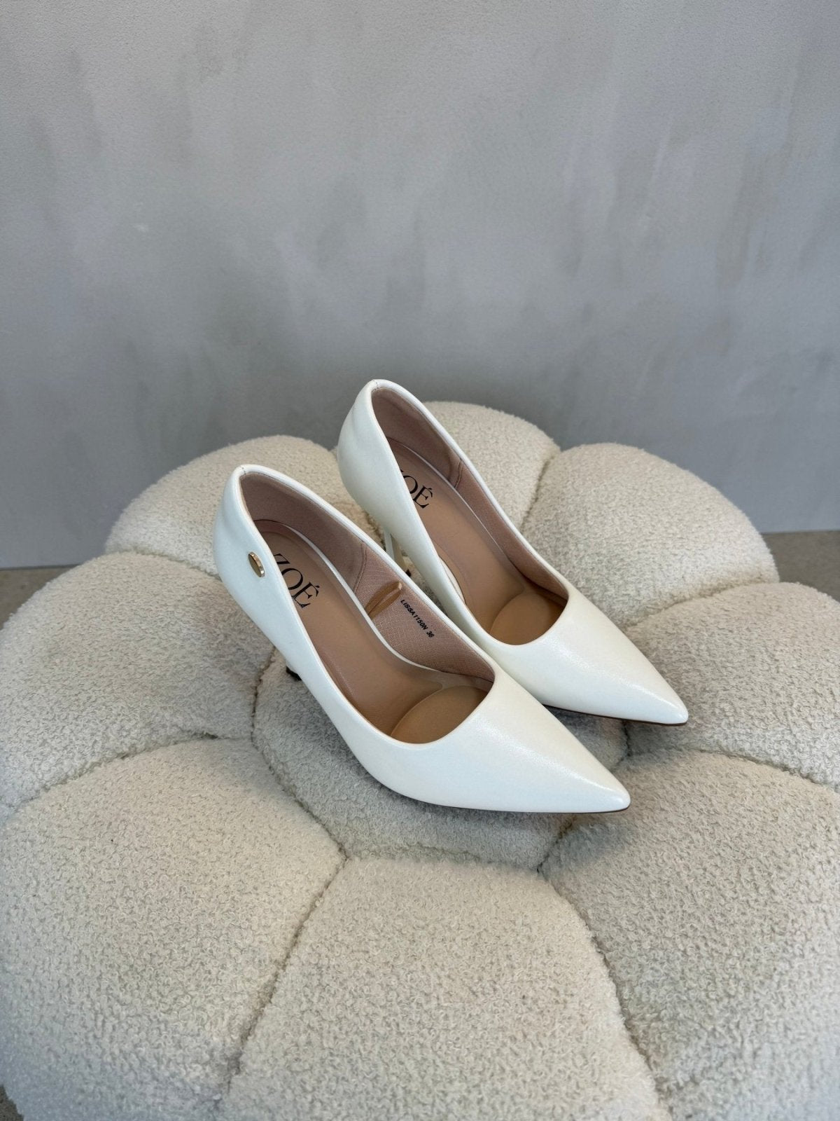 Tacones Blanco Tacón Alto 15101 Punta Fina de mujer Costa Rica - Calzado 365