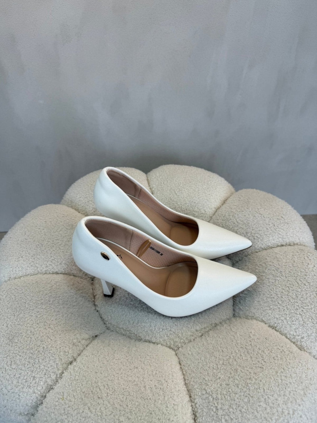 Tacones Blanco Tacón Alto 15101 Punta Fina de mujer Costa Rica - Calzado 365