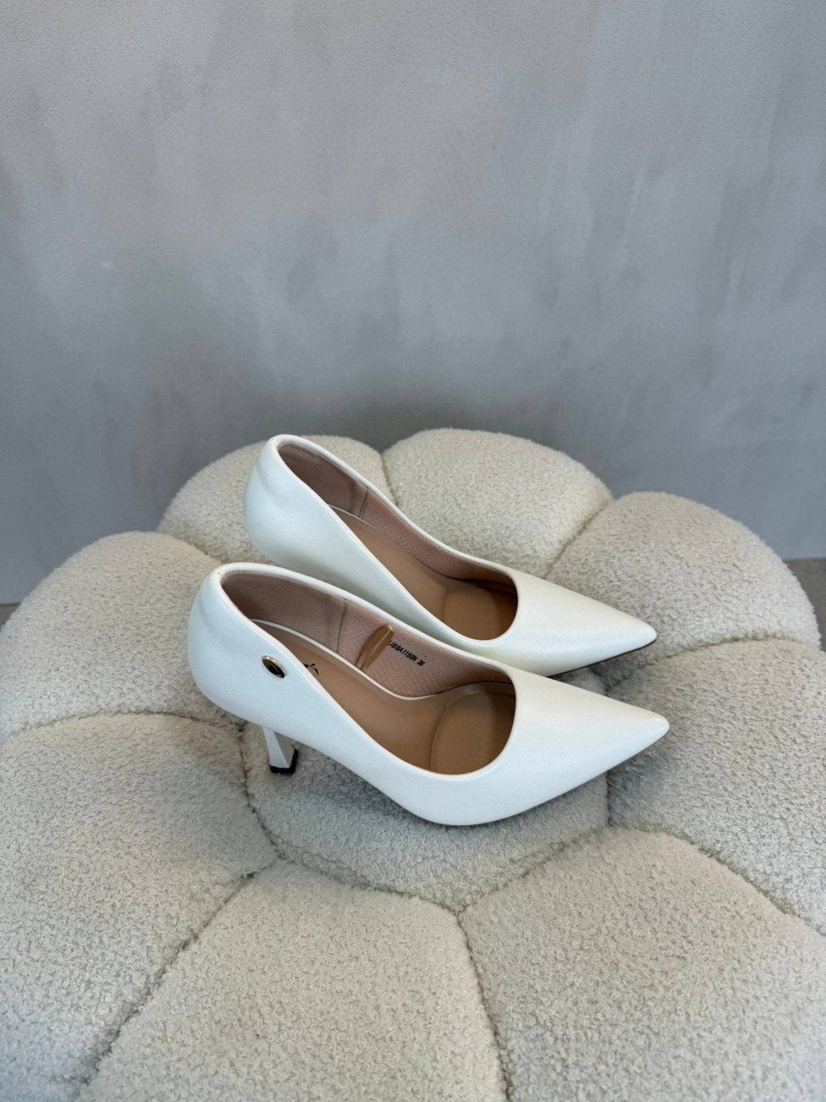 Tacones Blanco Tacón Alto 15101 Punta Fina de mujer Costa Rica - Calzado 365