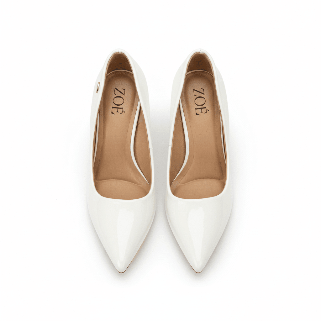 Tacones Blanco Tacón Alto 15101 Punta Fina de mujer Costa Rica - Calzado 365
