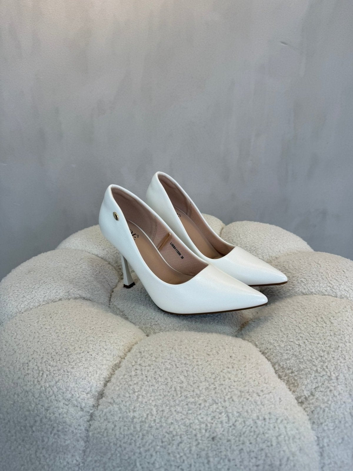 Tacones Blanco Tacón Alto 15101 Punta Fina de mujer Costa Rica - Calzado 365