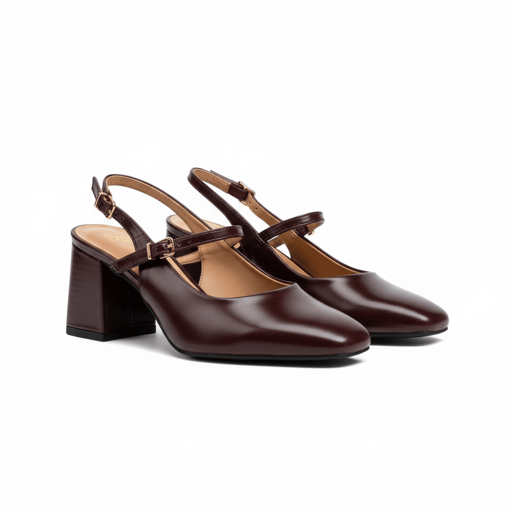 Tacones Burdeos 15049 - Slingback, Mary Jane, Hebilla, Casual de mujer Calzado 365 Costa Rica - Calzado 365
