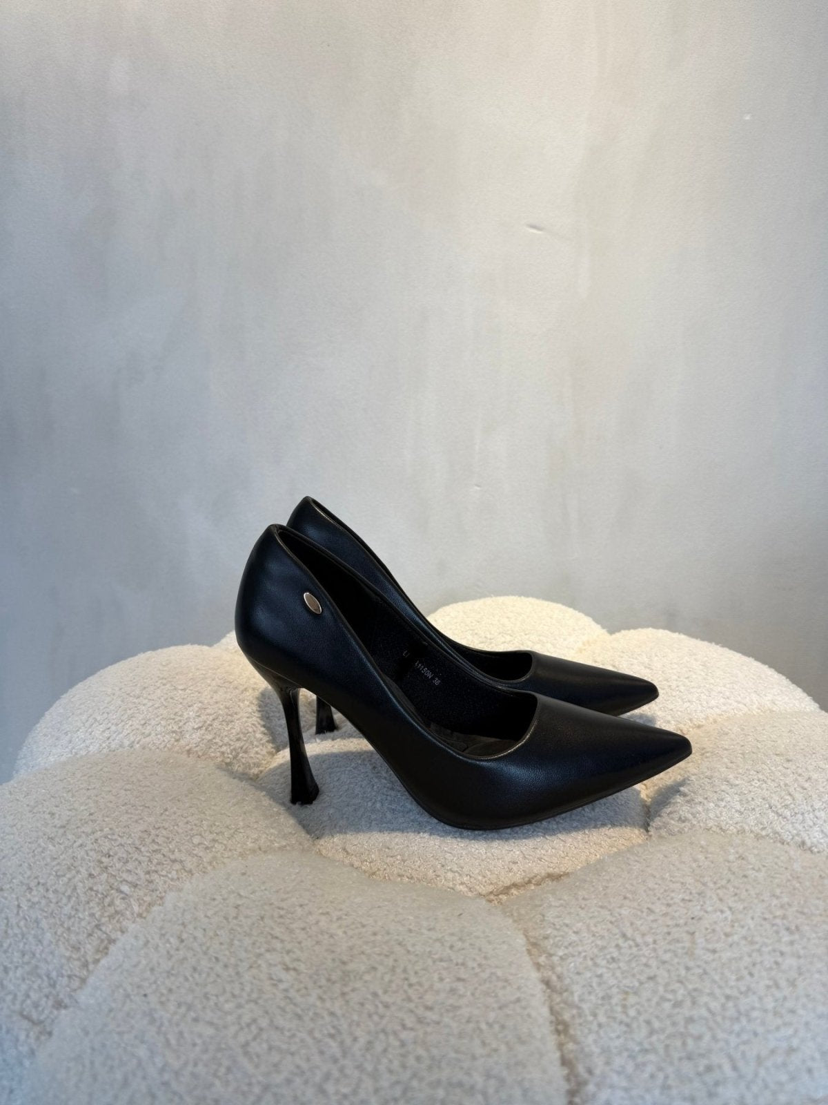 Tacones Negro Tacón Alto 15100 Punta Fina de mujer Costa Rica - Calzado 365