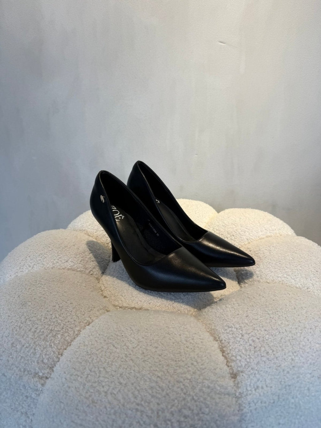 Tacones Negro Tacón Alto 15100 Punta Fina de mujer Costa Rica - Calzado 365