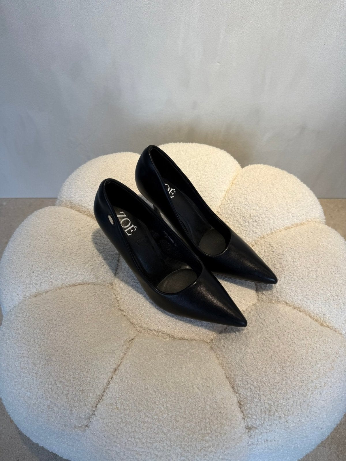 Tacones Negro Tacón Alto 15100 Punta Fina de mujer Costa Rica - Calzado 365