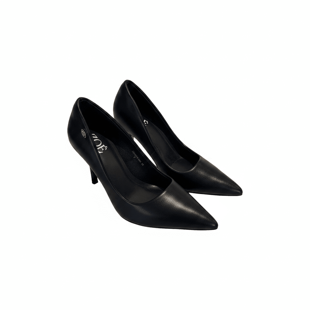 Tacones Negro Tacón Alto 15100 Punta Fina de mujer Costa Rica - Calzado 365