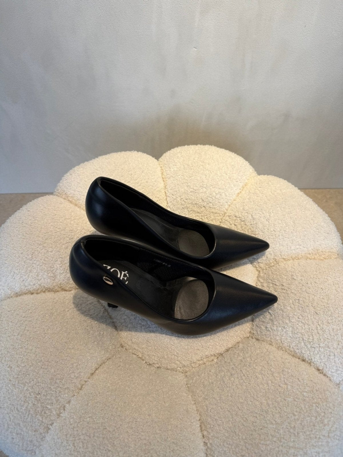 Tacones Negro Tacón Alto 15100 Punta Fina de mujer Costa Rica - Calzado 365