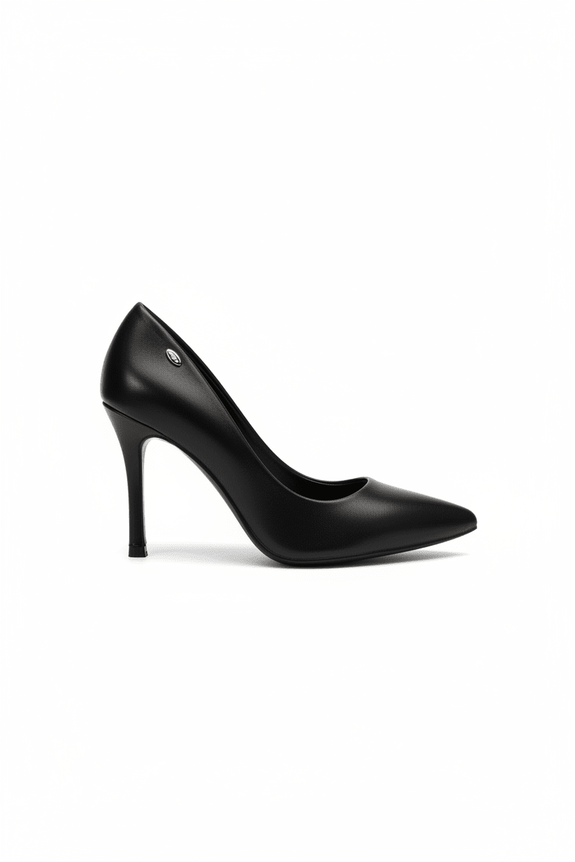 Tacones Negro Tacón Alto 15100 Punta Fina de mujer Costa Rica - Calzado 365