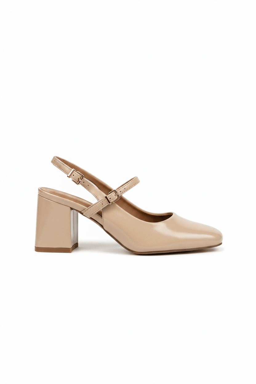 Tacones Nude 15050 - Slingback, Mary Jane Hebilla Casual de mujer Calzado 365 Costa Rica - Calzado 365