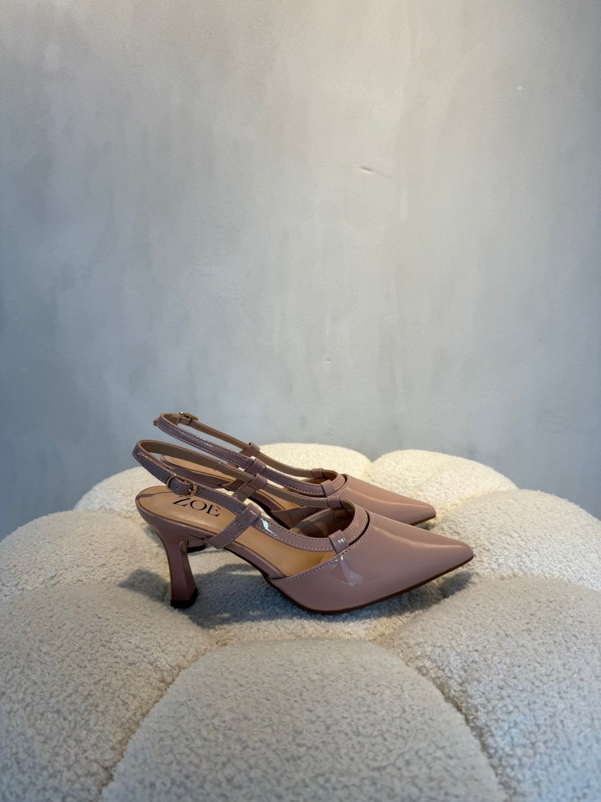 Tacones Nude 15099 Punta Fina Slingback de mujer Costa Rica - Calzado 365