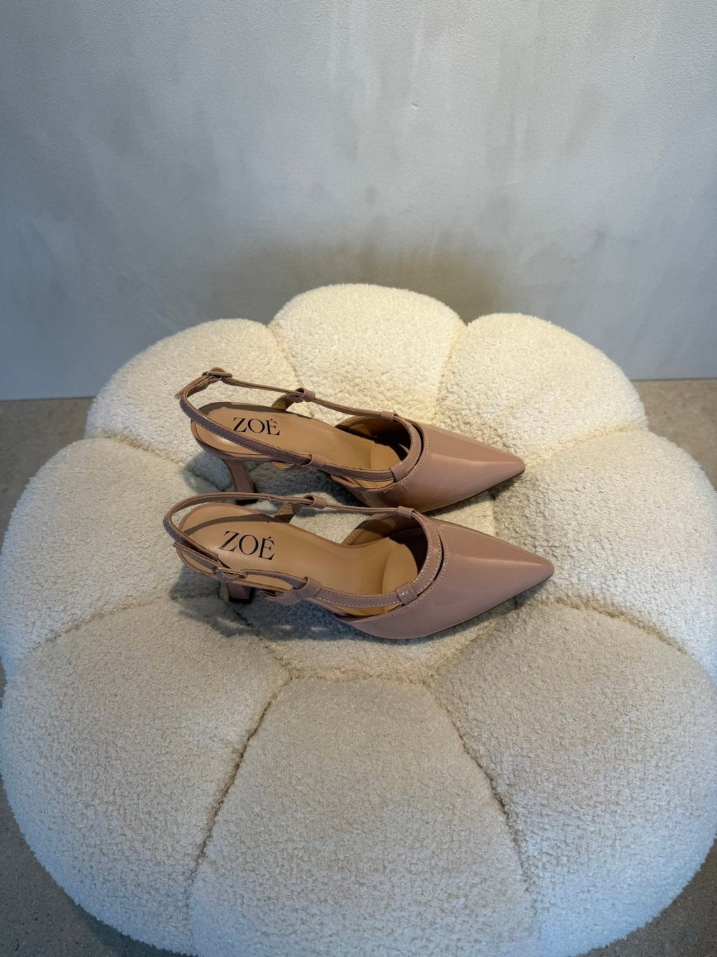Tacones Nude 15099 Punta Fina Slingback de mujer Costa Rica - Calzado 365