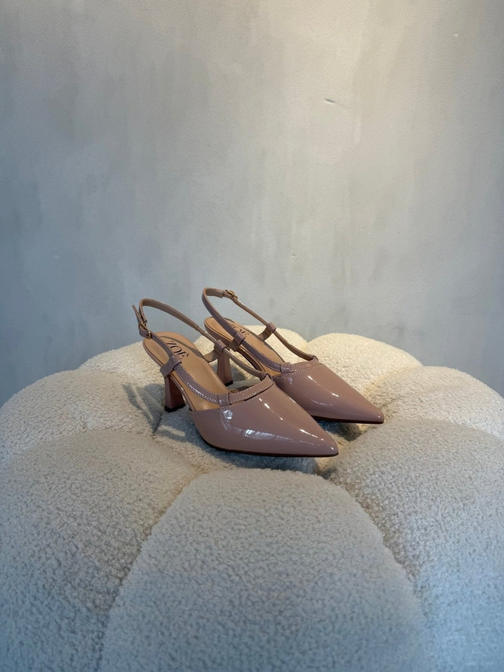 Tacones Nude 15099 Punta Fina Slingback de mujer Costa Rica - Calzado 365
