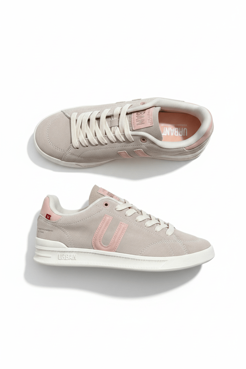 Tenis Beige Rosa 13257 Casual de Mujer Calzado 365 Costa Rica - Calzado 365