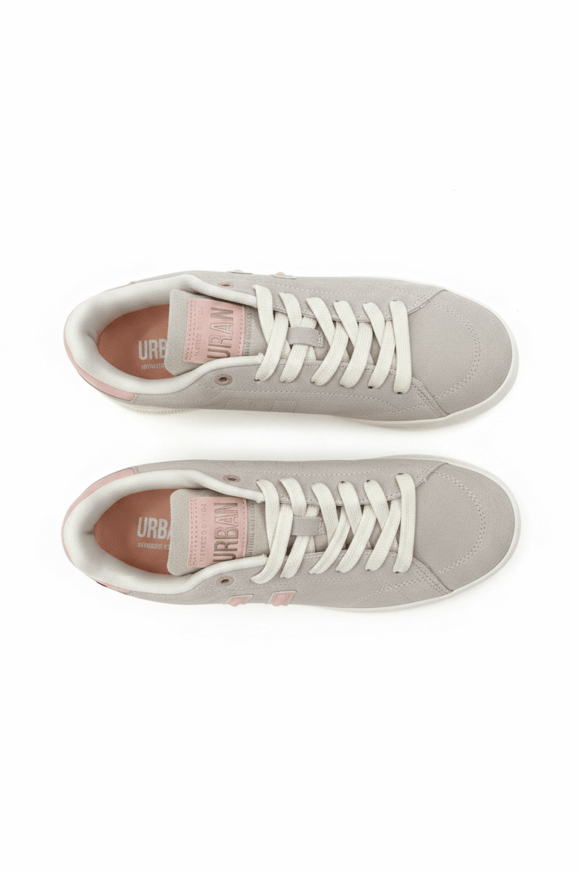 Tenis Beige Rosa 13257 Casual de Mujer Calzado 365 Costa Rica - Calzado 365