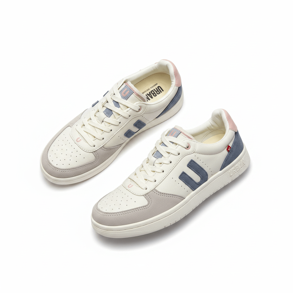 Tenis Blanco Azul Gamuza 13244 De Cordones Casual de Mujer Calzado 365 Costa Rica - Calzado 365
