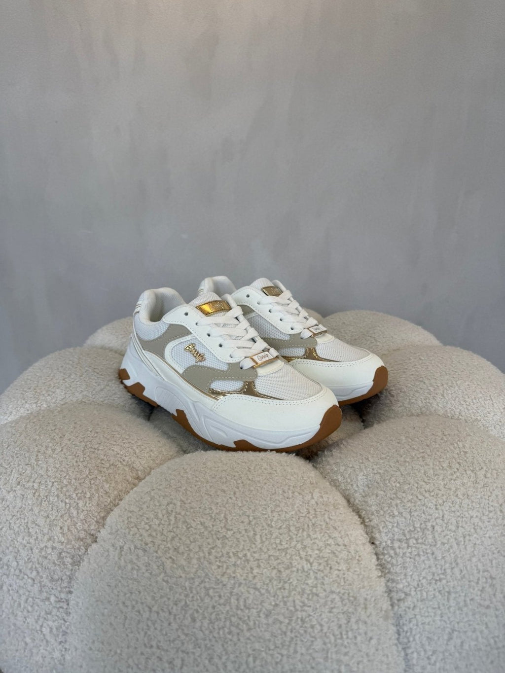 Tenis Blanco Beige 15139 Casual Deportivo de mujer Costa Rica - Calzado 365