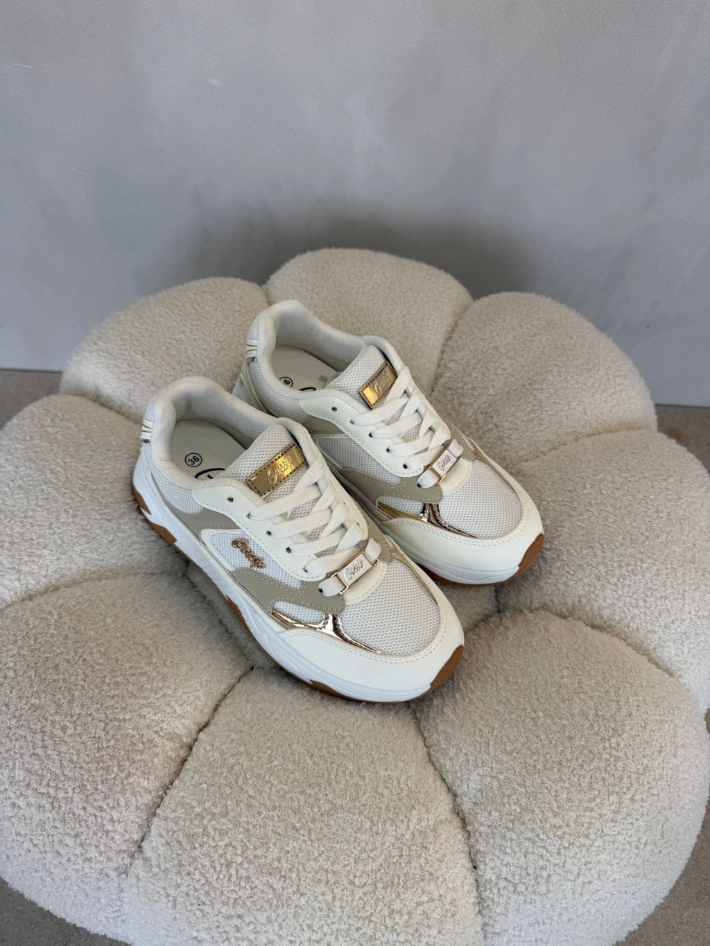Tenis Blanco Beige 15139 Casual Deportivo de mujer Costa Rica - Calzado 365