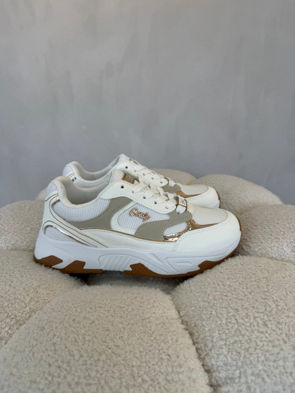 Tenis Blanco Beige 15139 Casual Deportivo de mujer Costa Rica - Calzado 365