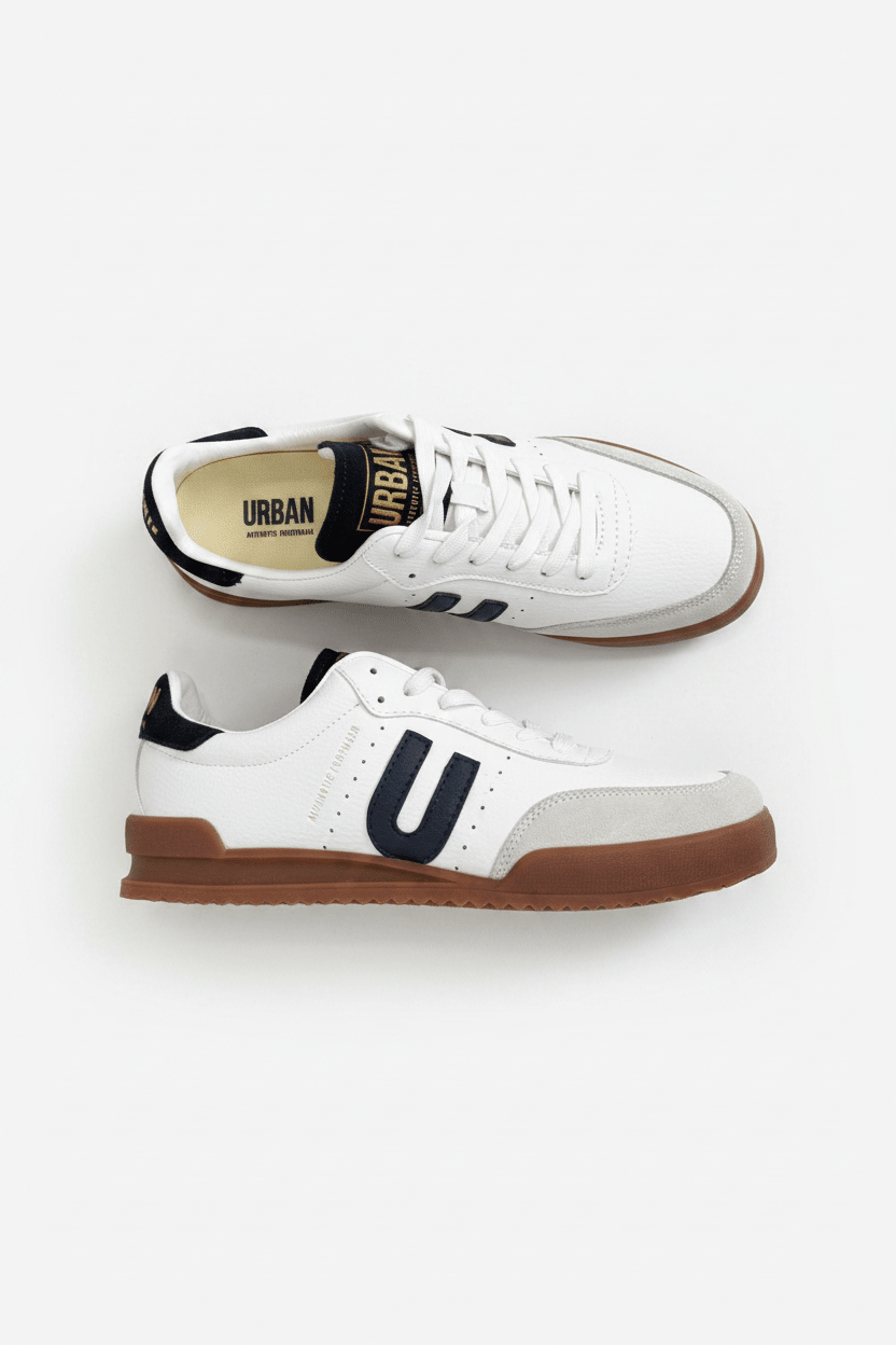 Tenis Blanco Navy Gamuza 13707 De Cordones Casual de Hombre Calzado 365 Costa Rica - Calzado 365