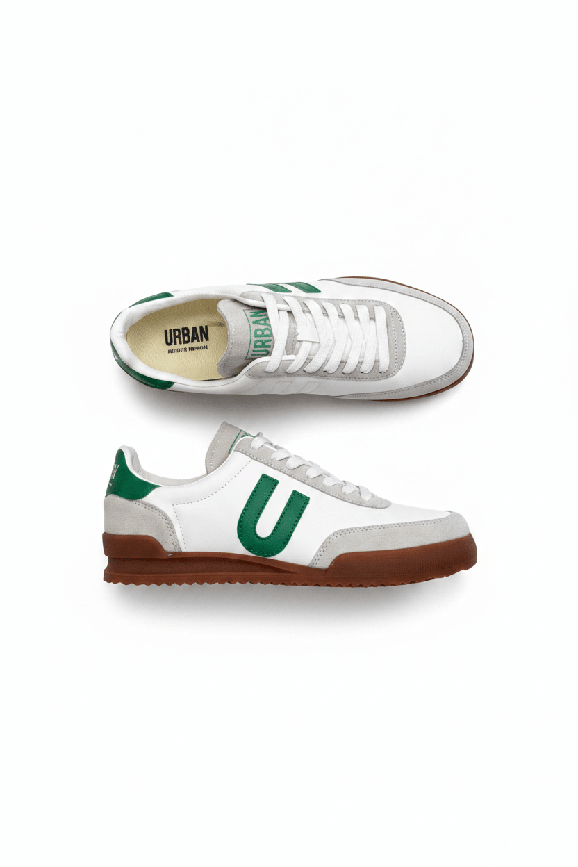 Tenis Blanco Verde Gamuza 13706 De Cordones Casual de Hombre Calzado 365 Costa Rica - Calzado 365
