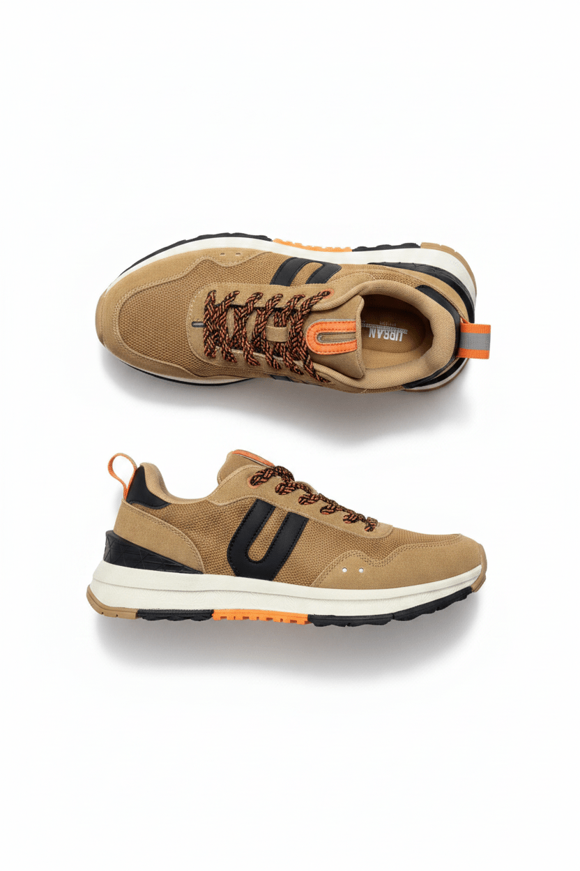 Tenis Khaki Gamuza 12624 De Cordones Casual de Hombre Calzado 365 Costa Rica - Calzado 365