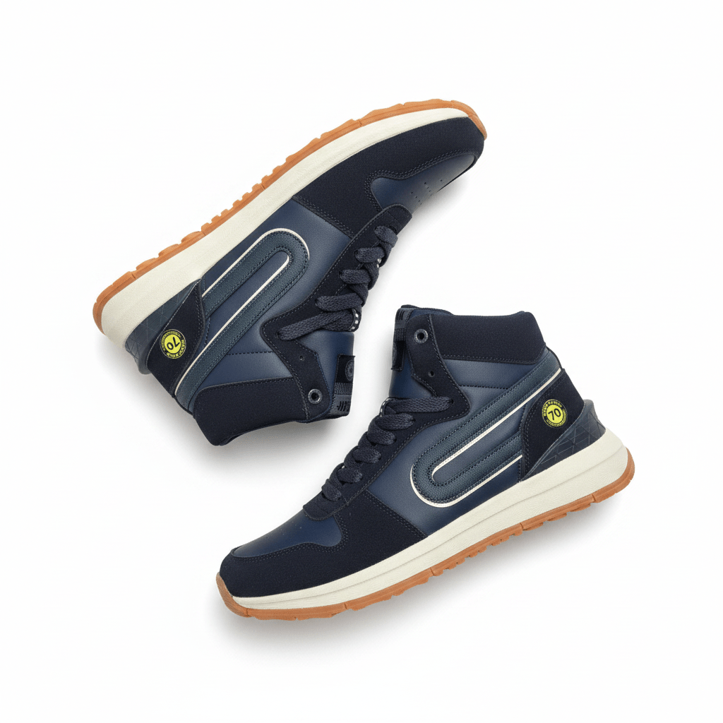 Tenis Navy Gamuza 12612 De Cordones Casual de Hombre Calzado 365 Costa Rica - Calzado 365